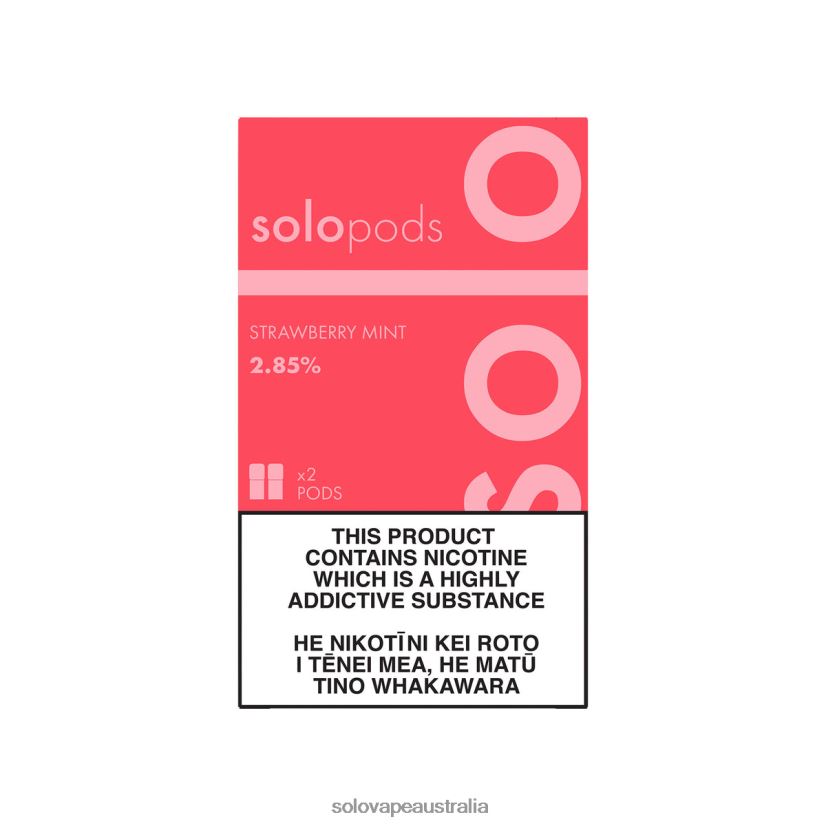 Strawberry Mint Solo Replacement Pod 2-Pack ZN6LB060 | Solo Vape Price